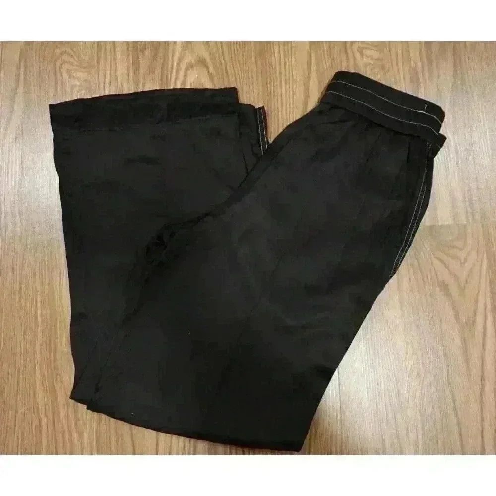 All Saints Women's Charli Silk Blend Trouser Black Pants, Size 2 - Picture 13 of 13